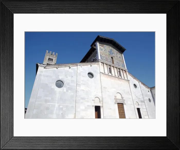 Framed Print : San Frediano facade, Lucca, Tuscany, Italy, Europe Framed Print : San Frediano facade, Lucca, Tuscany, Italy, Europe