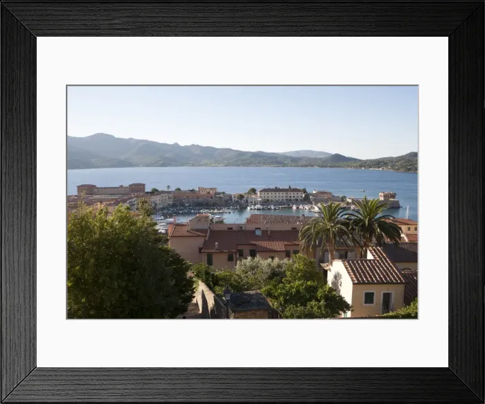 Framed Print : View over Portoferraio, Elba Island, Italy, Mediterranean, Europe Framed Print : View over Portoferraio, Elba Island, Italy, Mediterranean, Europe