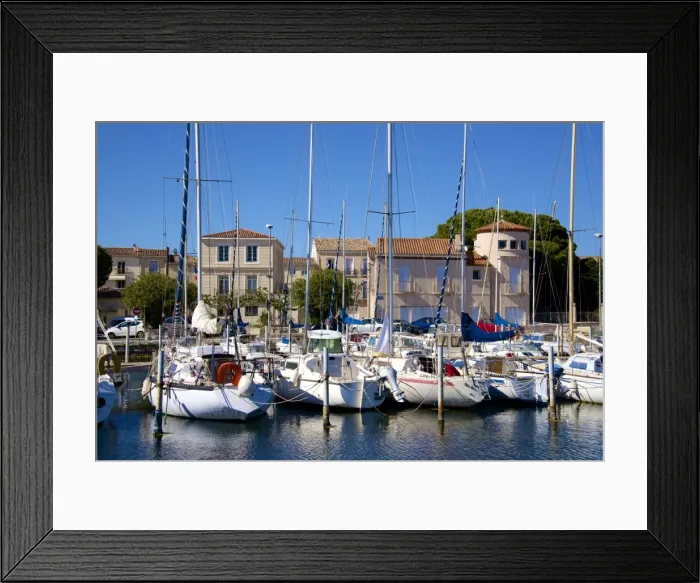 Framed Print : Marina and sail boats, Bouzigues, Thau basin, Herault, Languedoc, France, Europe Framed Print : Marina and sail boats, Bouzigues, Thau basin, Herault, Languedoc, France, Europe