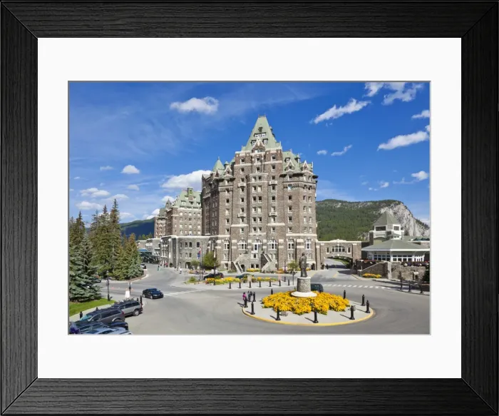 Framed Print : The Fairmont Banff Springs Hotel, Banff township, Banff National Park, Alberta, The Rockies, Canada, North America Framed Print : The Fairmont Banff Springs Hotel, Banff township, Banff National Park, Alberta, The Rockies, Canada, North America