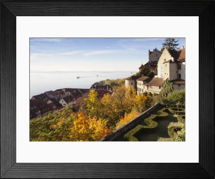 Framed Print : View from the terrace of the New Castle to the Old Castle and Lake Constance, Meersburg, Lake Constance (Bodensee), Baden Wurttemberg, Germany, Europe Framed Print : View from the terrace of the New Castle to the Old Castle and Lake Constance, Meersburg, Lake Constance (Bodensee), Baden Wurttemberg, Germany, Europe