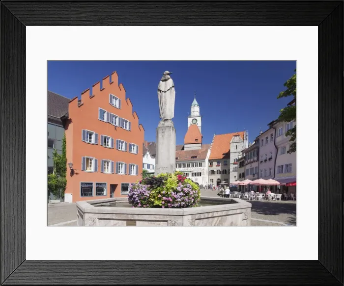 Framed Print : Hofstatt with town hall, St. Nikolaus Minster and fountain, Uberlingen, Lake Constance (Bodensee), Baden Wurttemberg, Germany, Europe Framed Print : Hofstatt with town hall, St. Nikolaus Minster and fountain, Uberlingen, Lake Constance (Bodensee), Baden Wurttemberg, Germany, Europe