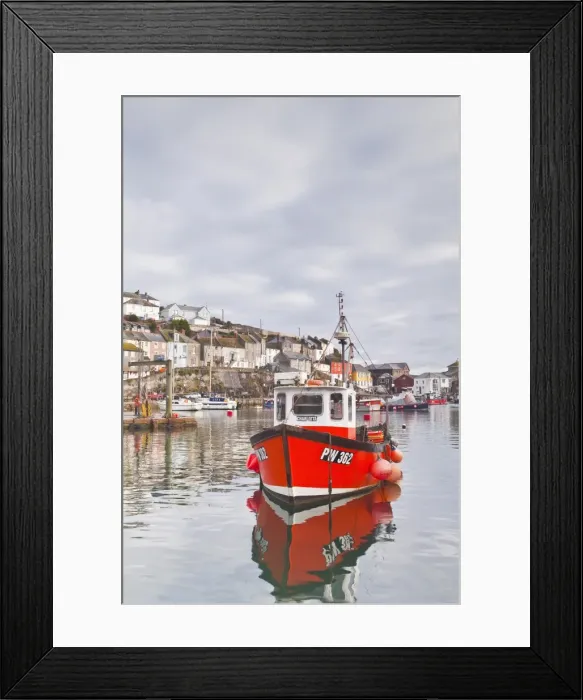 Framed Print : The small fishing village of Mevagissey in Cornwall, England, United Kingdom, Europe Framed Print : The small fishing village of Mevagissey in Cornwall, England, United Kingdom, Europe