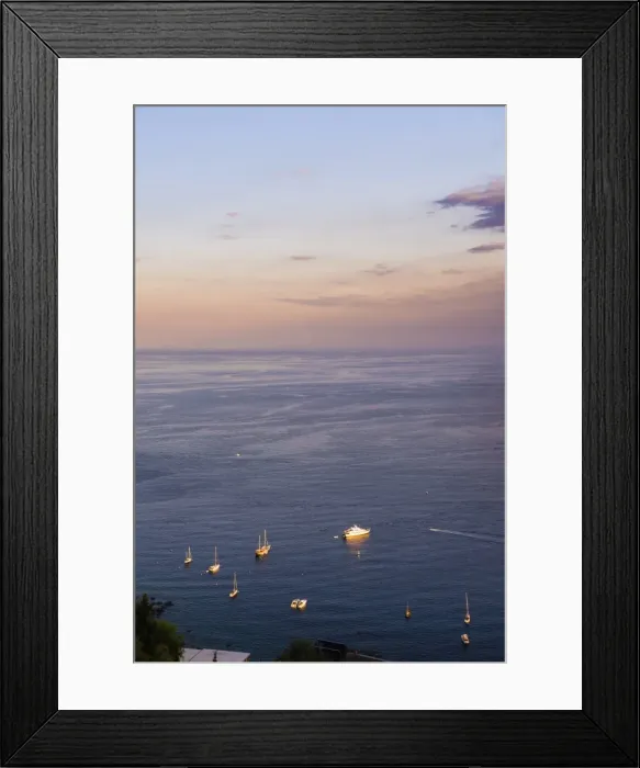 Framed Print : Boats at sunset on the Ionian Sea, part of the Mediterranean Sea, Taormina, East Coast of Sicily, Italy, Mediterranean, Europe Framed Print : Boats at sunset on the Ionian Sea, part of the Mediterranean Sea, Taormina, East Coast of Sicily, Italy, Mediterranean, Europe