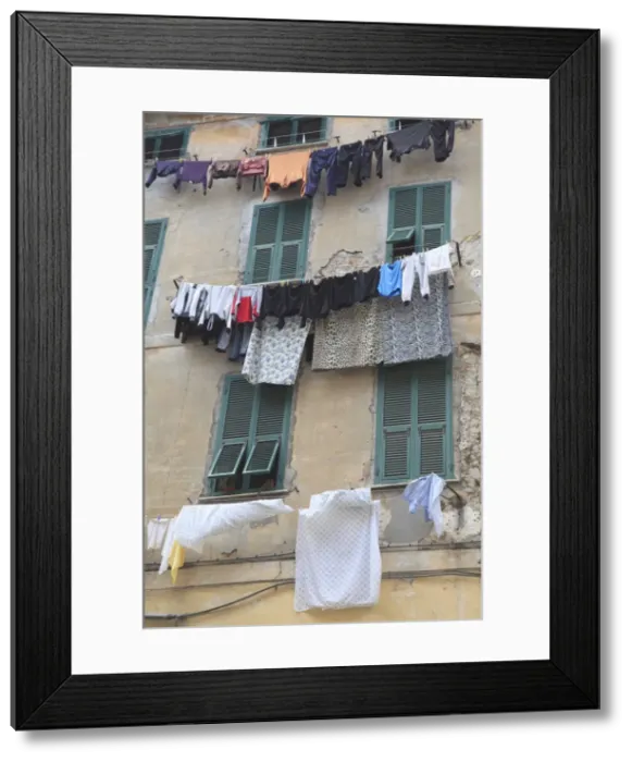 Framed Print : Hanging laundry, Ventimiglia, Medieval, Old Town, Liguria, Imperia Province, Italy, Europe Framed Print : Hanging laundry, Ventimiglia, Medieval, Old Town, Liguria, Imperia Province, Italy, Europe