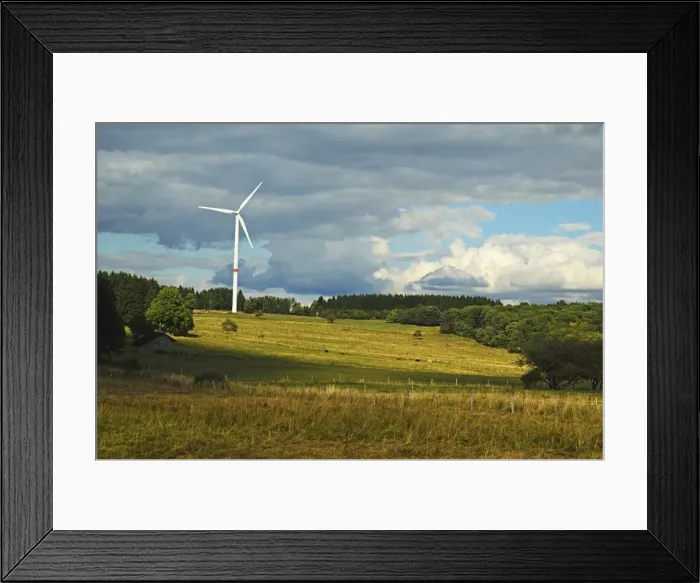 Framed Print : Wind turbine, Westerwald, Rhineland-Palatinate, Germany, Europe Framed Print : Wind turbine, Westerwald, Rhineland-Palatinate, Germany, Europe