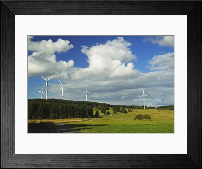 Framed Print : Wind turbines, Westerwald, Rhineland-Palatinate, Germany, Europe Framed Print : Wind turbines, Westerwald, Rhineland-Palatinate, Germany, Europe