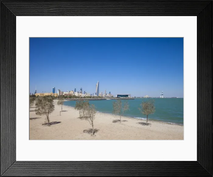 Framed Print : Beach near Green Island, Kuwait City, Kuwait, Middle East Framed Print : Beach near Green Island, Kuwait City, Kuwait, Middle East