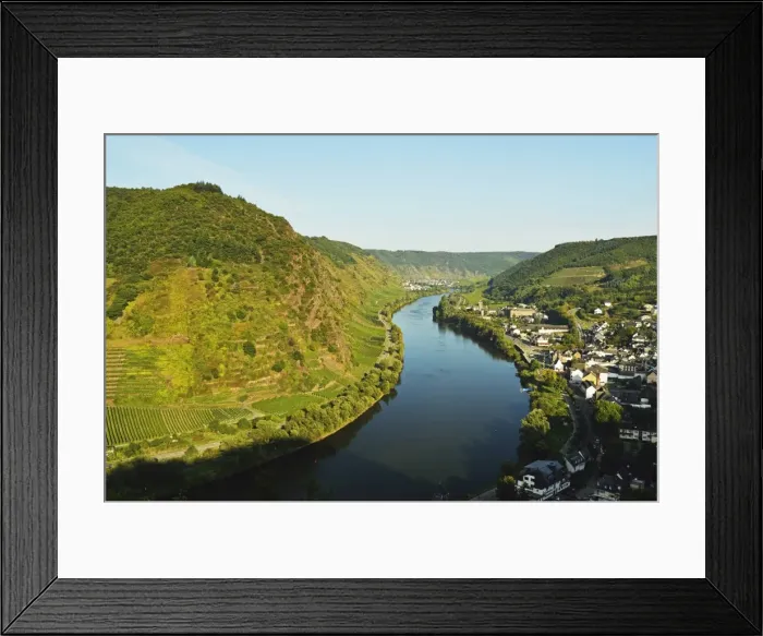 Framed Print : View of Ebernach and Moselle River (Mosel), Rhineland-Palatinate, Germany, Europe Framed Print : View of Ebernach and Moselle River (Mosel), Rhineland-Palatinate, Germany, Europe