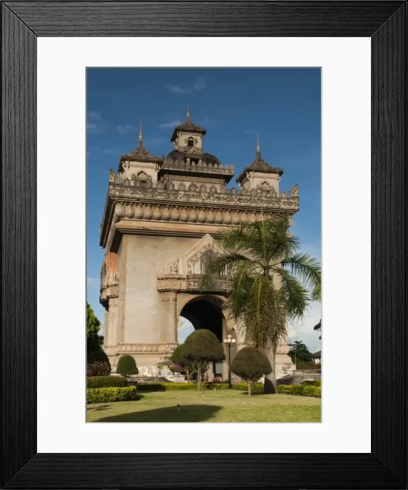 Framed Print : Park with plants and trees around Victory Gate (Patuxai), Vientiane, Laos, Indochina, Southeast Asia, Asia Framed Print : Park with plants and trees around Victory Gate (Patuxai), Vientiane, Laos, Indochina, Southeast Asia, Asia