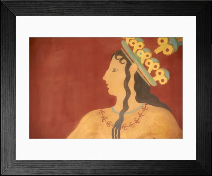 Framed Print : Prince of Lilies fresco, Minoan archaeological site of Knossos, Crete, Greek Islands, Greece, Europe Framed Print : Prince of Lilies fresco, Minoan archaeological site of Knossos, Crete, Greek Islands, Greece, Europe