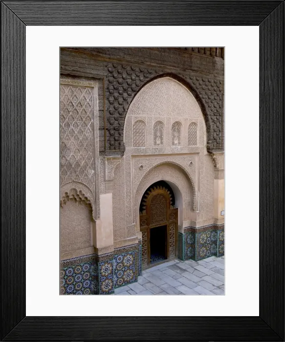Framed Print : Intricate Islamic design at Medersa Ben Youssef, UNESCO World Heritage Site, Marrakech, Morocco, North Africa, Africa Framed Print : Intricate Islamic design at Medersa Ben Youssef, UNESCO World Heritage Site, Marrakech, Morocco, North Africa, Africa