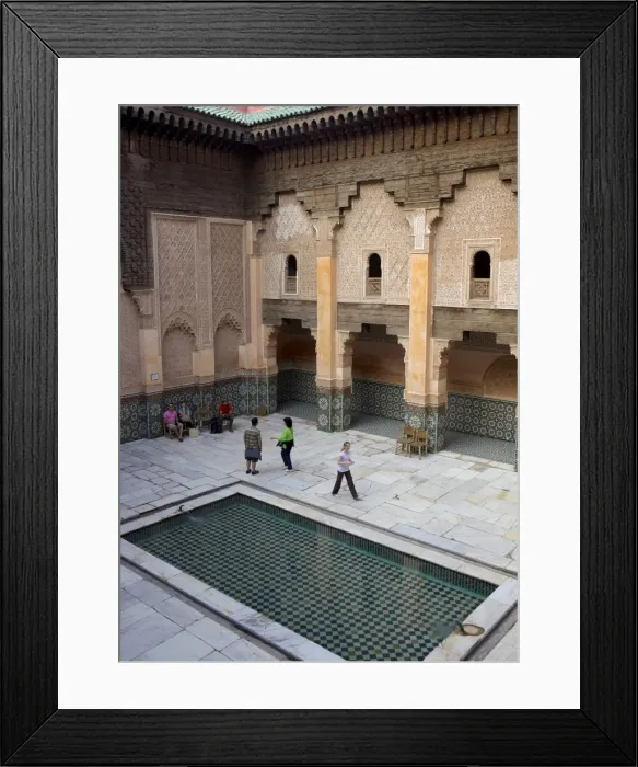 Framed Print : Intricate Islamic design at Medersa Ben Youssef, UNESCO World Heritage Site, Marrakech, Morocco, North Africa, Africa Framed Print : Intricate Islamic design at Medersa Ben Youssef, UNESCO World Heritage Site, Marrakech, Morocco, North Africa, Africa