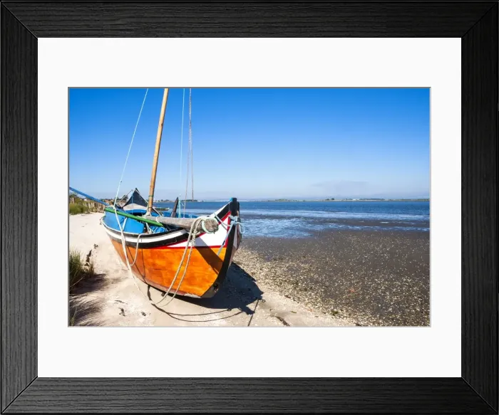 Framed Print : Colorful boats on the beach, Torreira, Aveiro, Beira, Portugal, Europe Framed Print : Colorful boats on the beach, Torreira, Aveiro, Beira, Portugal, Europe