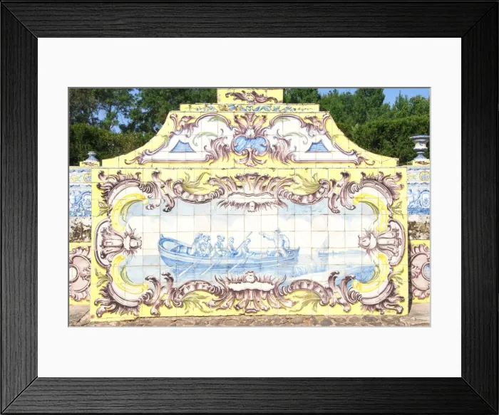 Framed Print : Azulejos of the tiled canal, Royal Summer Palace of Queluz, Lisbon, Portugal, Europe Framed Print : Azulejos of the tiled canal, Royal Summer Palace of Queluz, Lisbon, Portugal, Europe
