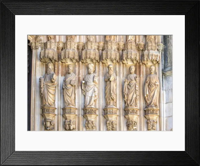 Framed Print : Apostles on the main entrance to the Dominican Abbey of Santa Maria de Vitoria, UNESCO World Heritage Site, Batalha, Estremadura, Portugal, Europe Framed Print : Apostles on the main entrance to the Dominican Abbey of Santa Maria de Vitoria, UNESCO World Heritage Site, Batalha, Estremadura, Portugal, Europe