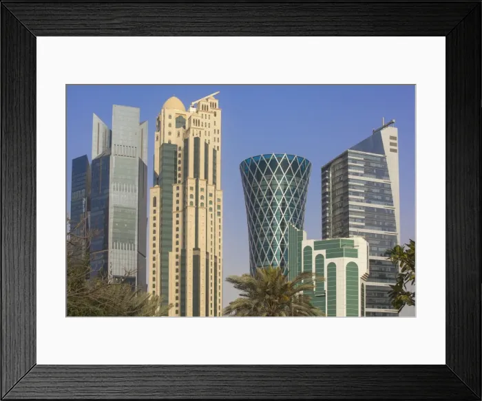 Framed Print : West Bay buildings, Doha, Qatar, Middle East Framed Print : West Bay buildings, Doha, Qatar, Middle East