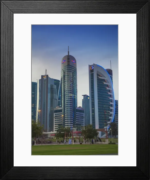 Framed Print : West Bay buildings, Doha, Qatar, Middle East Framed Print : West Bay buildings, Doha, Qatar, Middle East