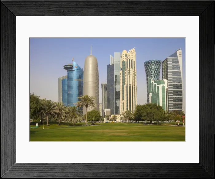 Framed Print : West Bay buildings, Doha, Qatar, Middle East Framed Print : West Bay buildings, Doha, Qatar, Middle East