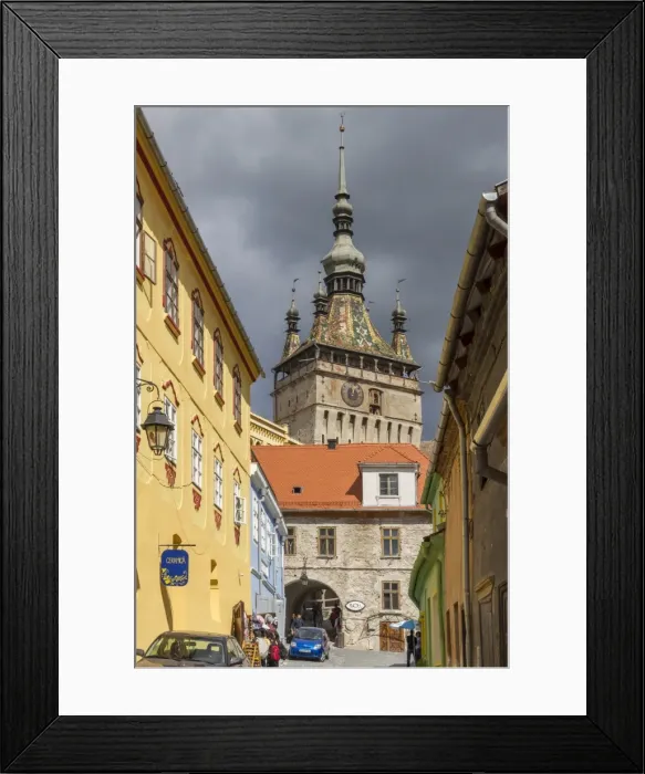 Framed Print : Clocktower, Sighisoara, UNESCO World Heritage Site, Translyvania, Romania, Europe Framed Print : Clocktower, Sighisoara, UNESCO World Heritage Site, Translyvania, Romania, Europe