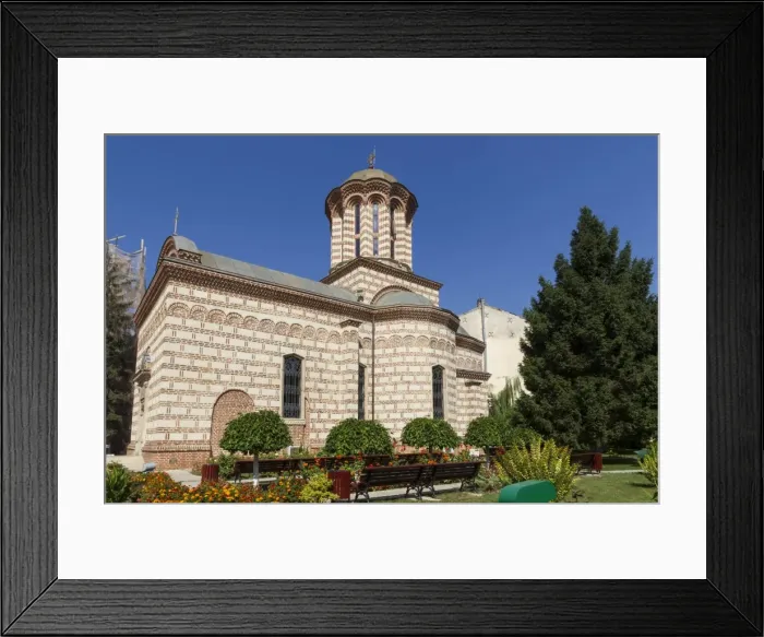Framed Print : Old Court church of St. Anthony, Bucharest, Romania, Europe Framed Print : Old Court church of St. Anthony, Bucharest, Romania, Europe