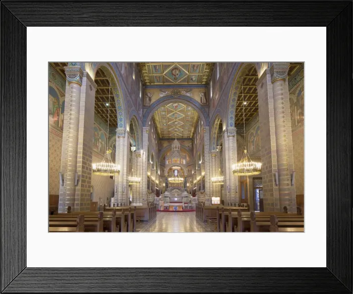 Framed Print : Interior of Basilica of St. Peter, Pecs, Southern Transdanubia, Hungary, Europe Framed Print : Interior of Basilica of St. Peter, Pecs, Southern Transdanubia, Hungary, Europe
