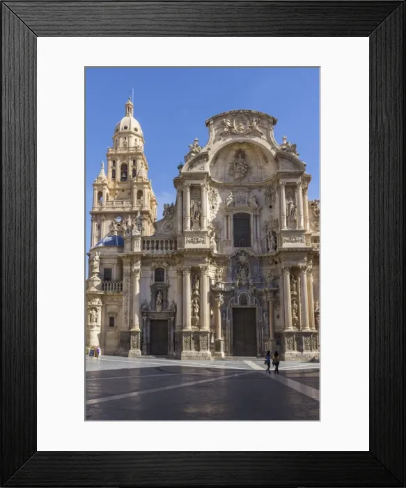 Framed Print : Cathedral from Plaza Cardinal Belluga, Murcia, Spain, Europe Framed Print : Cathedral from Plaza Cardinal Belluga, Murcia, Spain, Europe