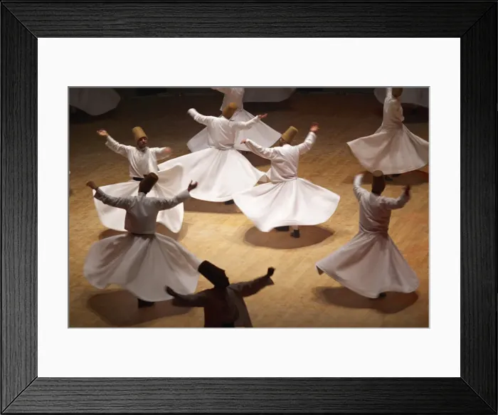 Framed Print : Whirling Dervishes at the Dervishes Festival, Konya, Central Anatolia, Turkey, Asia Minor, Eurasia