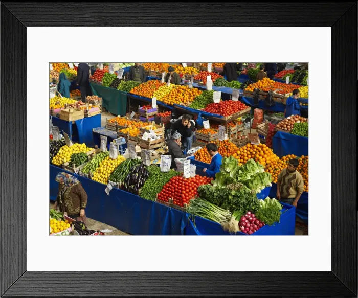 Framed Print : Fruit and vegetable market, Konya, Central Anatolia, Turkey, Asia Minor, Eurasia Framed Print : Fruit and vegetable market, Konya, Central Anatolia, Turkey, Asia Minor, Eurasia