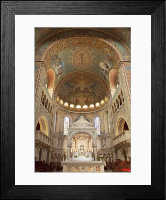 Framed Print : Interior of Votive Church, Szeged, Southern Plain, Hungary, Europe