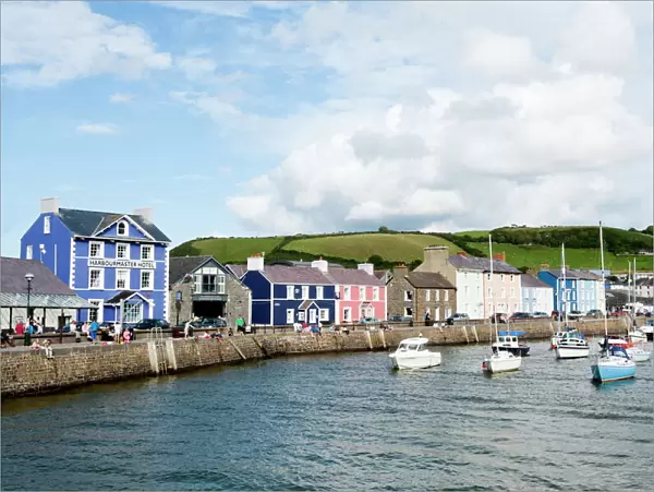 A view of the harbour at Aberaeron, Ceredigion, Wales, United Kingdom, Europe