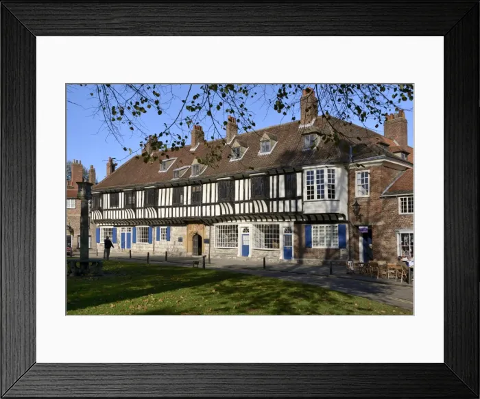 Framed Print : Medieval half-timbered buildings of St. Williams College, College Street, York, Yorkshire, England, United Kingdom, Europe Framed Print : Medieval half-timbered buildings of St. Williams College, College Street, York, Yorkshire, England, United Kingdom, Europe