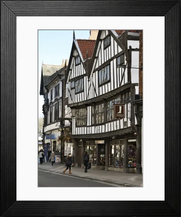 Framed Print : The 15th century half-timbered house of Sir Thomas Herbert Bart, Pavement, York, Yorkshire, England, United Kingdom, Europe Framed Print : The 15th century half-timbered house of Sir Thomas Herbert Bart, Pavement, York, Yorkshire, England, United Kingdom, Europe