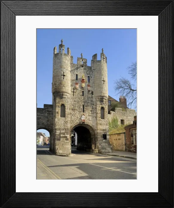 Framed Print : Micklegate Bar, a Medieval gateway housing a museum, York, Yorkshire, England, United Kingdom, Europe Framed Print : Micklegate Bar, a Medieval gateway housing a museum, York, Yorkshire, England, United Kingdom, Europe
