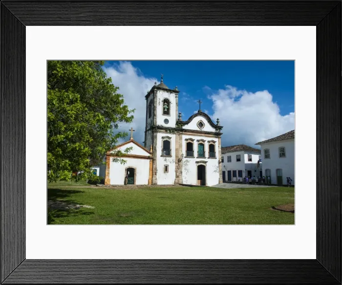 Framed Print : Santa Rita church in Paraty, south of Rio de Janeiro, Brazil, South America Framed Print : Santa Rita church in Paraty, south of Rio de Janeiro, Brazil, South America