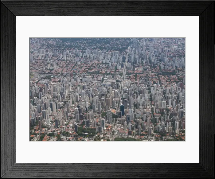 Framed Print : Aerial of Sao Paulo, Brazil, South America Framed Print : Aerial of Sao Paulo, Brazil, South America