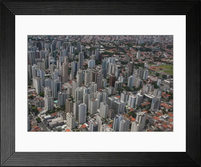 Framed Print : Aerial of Sao Paulo, Brazil, South America Framed Print : Aerial of Sao Paulo, Brazil, South America