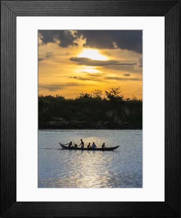 Framed Print : Fishing boat near the village of Angkor Ban, on the banks of the Mekong River, Battambang Province, Cambodia, Indochina, Southeast Asia, Asia Framed Print : Fishing boat near the village of Angkor Ban, on the banks of the Mekong River, Battambang Province, Cambodia, Indochina, Southeast Asia, Asia