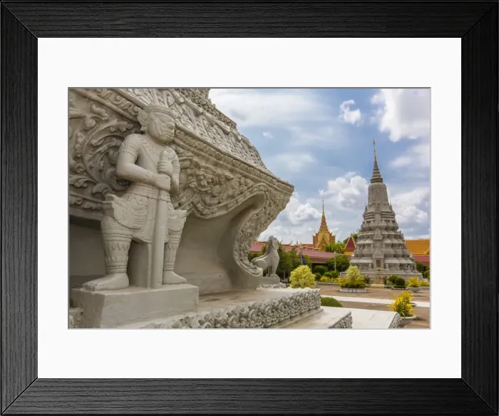 Framed Print : Stupas in front of the Silver Pagoda in the Royal Palace, in the capital city of Phnom Penh, Cambodia, Indochina, Southeast Asia, Asia Framed Print : Stupas in front of the Silver Pagoda in the Royal Palace, in the capital city of Phnom Penh, Cambodia, Indochina, Southeast Asia, Asia