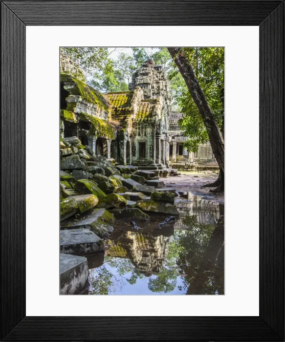 Framed Print : Reflections at Ta Prohm Temple (Rajavihara), Angkor, UNESCO World Heritage Site, Siem Reap Province, Cambodia, Indochina, Southeast Asia, Asia Framed Print : Reflections at Ta Prohm Temple (Rajavihara), Angkor, UNESCO World Heritage Site, Siem Reap Province, Cambodia, Indochina, Southeast Asia, Asia