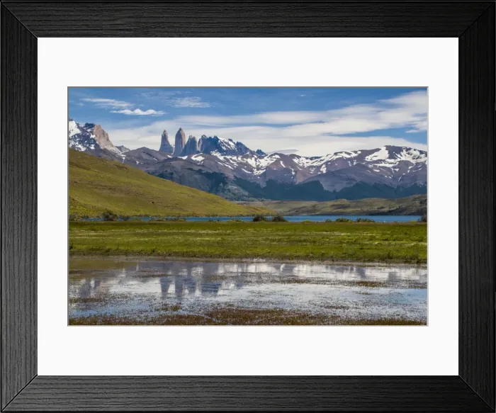 Framed Print : The towers of the Torres del Paine National Park, Patagonia, Chile, South America Framed Print : The towers of the Torres del Paine National Park, Patagonia, Chile, South America