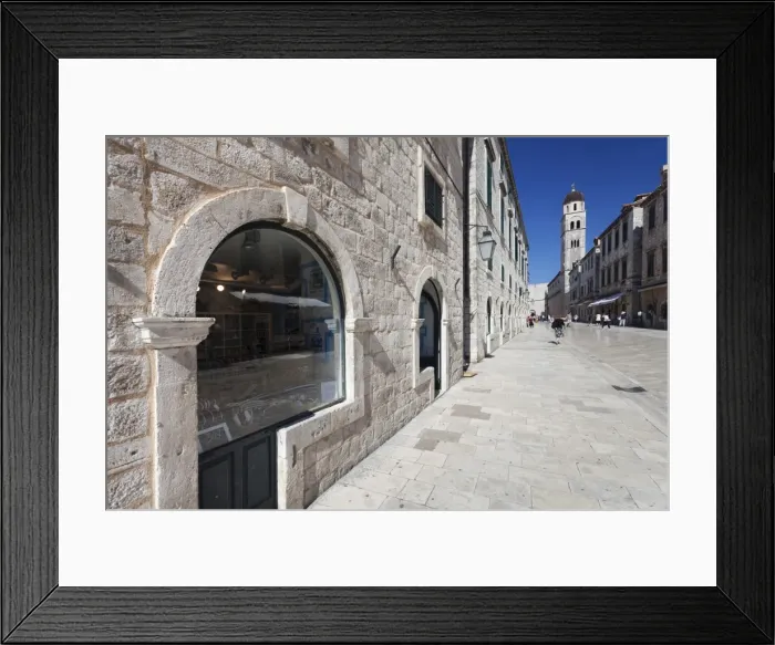 Framed Print : Placa (Stradun), Dubrovnik, Dalmatia, Croatia, Europe Framed Print : Placa (Stradun), Dubrovnik, Dalmatia, Croatia, Europe