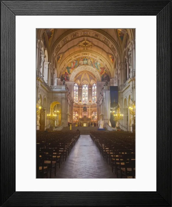 Framed Print : The interior of L Eglise Saint Roch in Paris, France, Europe Framed Print : The interior of L Eglise Saint Roch in Paris, France, Europe