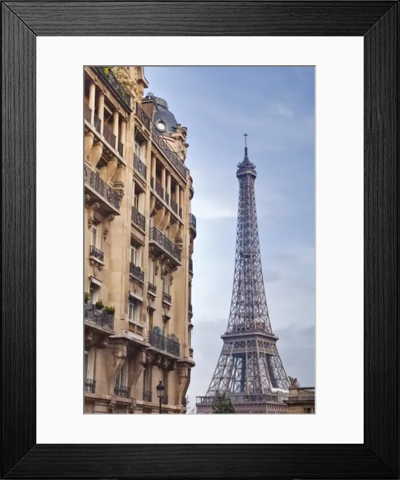 Framed Print : The Eiffel Tower in Paris, France, Europe Framed Print : The Eiffel Tower in Paris, France, Europe