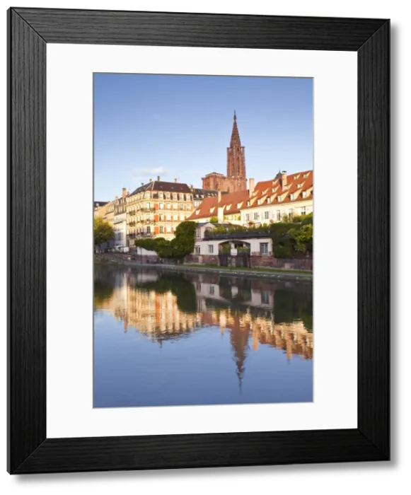 Framed Print : Buildings reflected in the River Ill, Strasbourg, Bas-Rhin, Alsace, France, Europe Framed Print : Buildings reflected in the River Ill, Strasbourg, Bas-Rhin, Alsace, France, Europe