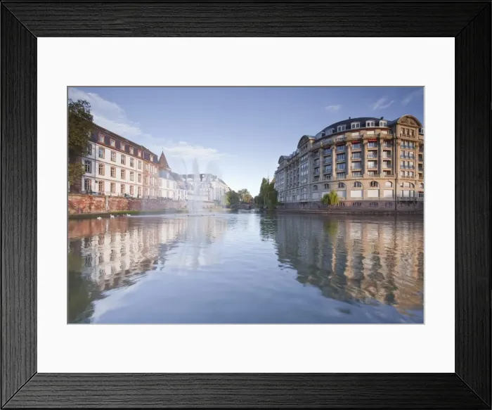 Framed Print : Quai Saint Etienne and the River Ill, Strasbourg, Bas-Rhin, Alsace, France, Europe Framed Print : Quai Saint Etienne and the River Ill, Strasbourg, Bas-Rhin, Alsace, France, Europe