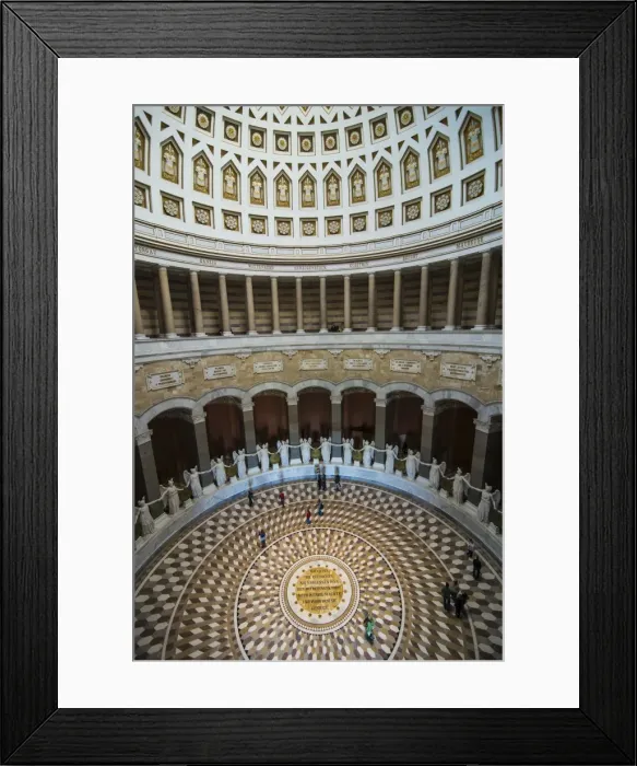 Framed Print : Tourists walking around the Befreiungshalle (Hall of Liberation) upon Mount Michelsberg above the city of Kelheim, Bavaria, Germany, Europe Framed Print : Tourists walking around the Befreiungshalle (Hall of Liberation) upon Mount Michelsberg above the city of Kelheim, Bavaria, Germany, Europe