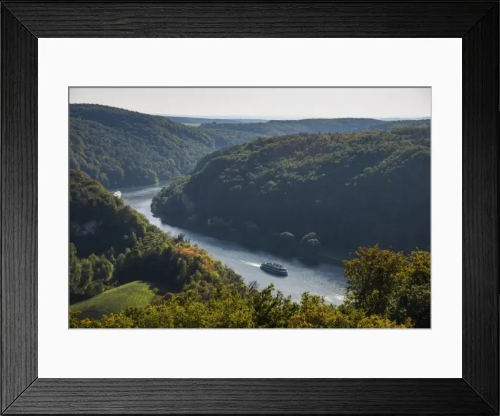 Framed Print : View over the River Danube breakthrough near Weltenburg Monastery, Bavaria, Germany, Europe Framed Print : View over the River Danube breakthrough near Weltenburg Monastery, Bavaria, Germany, Europe