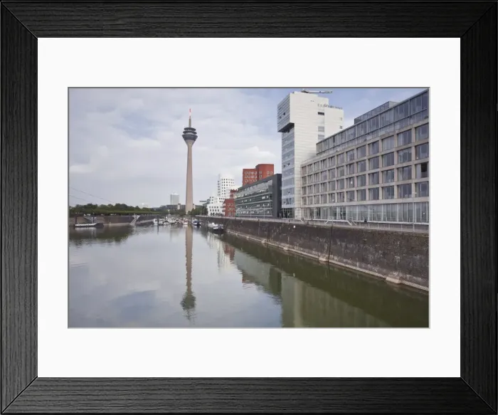 Framed Print : The old docks in the city of Dusseldorf, North Rhine-Westphalia, Germany, Europe Framed Print : The old docks in the city of Dusseldorf, North Rhine-Westphalia, Germany, Europe