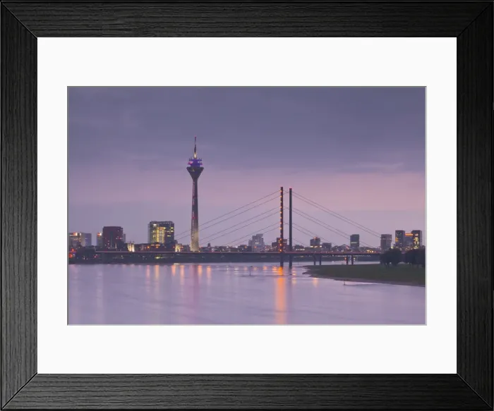 Framed Print : The Dusseldorf skyline at dusk, Dusseldorf, North Rhine-Westphalia, Germany, Europe Framed Print : The Dusseldorf skyline at dusk, Dusseldorf, North Rhine-Westphalia, Germany, Europe